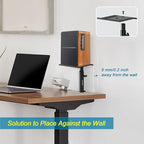 Set of 2 Studio Monitor Stands Desk Clamp Desktop Speaker Stands with Isolation Pads