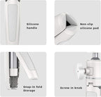 ULANZI Extension Pole Tripod, Mini Selfie Stick Tripod Stand Handle Grip for iPhone 13 Pro Max Samsung OnePlus Google Smartphone Canon G7X Mark III Sony RX100 VII A6400 Cameras Vlogging (Off-White)