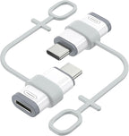MoKo 2 Pack Lightning to USB C Adapter for iPhone Air 17 16 16e 15 Pro Max Plus, iPad, Galaxy - NOT for Earphones/Microphone/Flash Drive/iPencil, USB-C to Lightning Adapter ONLY for Charging/Data Sync