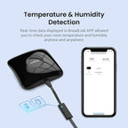 BroadLink RM4 pro Smart Remote and Sensor Cable Set RM4 pro S (2.4 GHz Wi-Fi Only), Universal IR RF Remote Control Hub with Temperature Humidity Monitor USB Cable, Works with Alexa & IFTTT