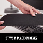 GORILLA GRIP Silky Gel Memory Foam Wrist Rest for Computer Keyboard, Mouse, Ergonomic Design for Typing Pain Relief, Desk Pads Support Hand, Arm, Mousepad Rests, Stain Resistant, 2 Piece, Hunter Green