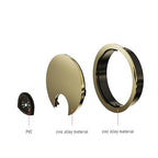 2 Pack Desk Grommet 2-3/8 Inch 60mm, Zinc Alloy Computer Desk Wire Hole Cover, Office Desktop Cord Cable Hole Metal Ring, Bronze Tone