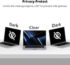 acer [2 Pack] Laptop Privacy Screen for MacBook Air 13 Inch (2022-2025 M1,M2,M3,M4), Eye Protection Anti Spy/Glare Blue Light Computer Monitor Privacy Filter, Dual-Sided Magnetic & Removable