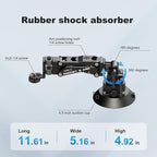 Came-TV Camera Suction Mount Suction, Multifunctional Shock Absorber Arm Video Stabilizer for Pocket 2, Pocket 3, OSMO, Cup Camera Mount, 1/4" Mounting Holes Car Mount & for 360 Action Camera