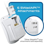 Ceptics 35W Universal Travel Adapter Kit – 2 USA sockets, USB-A, USBC, 1x PD 35W USB-C and USBC Cable, Surge Protected, Plugs for EU, UK, China, AU, Japan - for Laptop, Phone, Camera-ETL Tested