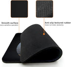 Mouse Pad, Golden Stripes Black Basketball Mouse Pads for Desk, 9.5" x 7.9" Non-Slip Rubber Base Computer Mousepad with Women, Portable Square Design for Wireless Mouse and Pad Laptop Office & Travel
