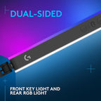 Logitech G Litra Beam LX Premium Dual-Sided RGB LED Streaming Key Light, TrueSoft, Studio Lights, Bluetooth, USB, PC/Mac - Graphite