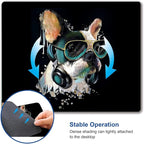 Square Mouse Pad, Colorful Stylish Bulldog Mouse Pad, Mouse Mat Square Waterproof Mouse Pads Non-Slip Rubber Base MousePads for Office Laptop