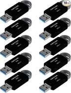 32GB Memorex USB 3.1 Flash Drive – Transfer Speeds Up to 10x Faster Than USB 2.0, Latest USB 3.1 Gen 1 Technology, Lightweight Design, for Daily File Management, Type-A Connector, 10-Pack