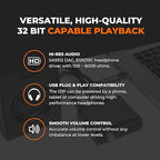 Audioengine D1P 32 Bit Portable Headphone Amplifier - Audio DAC Amp Switcher for Gaming and Music