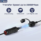 Starlink Ethernet Adapter for Gen 3/Mini, Waterproof Starlink Cable RJ45 Coupler Starlink Mini Ethernet Cable Extension
