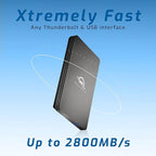 OWC 2TB Envoy Pro FX Portable Rugged External NVMe M.2 SSD Drive Thunderbolt 3, USB3.2 USB-C, up to 2800MB/s speeds, Drop/Shock Resistant Compatible with Mac and PC
