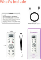 Hanpusen Rechargeable Camera Remote Control - Wireless Shutter Release with OLED Screen Compatible with Nikon Z6lll, Z30, Z50, Z50ll, Zfc, Zf,Z6II,Z7II,B600,P1000,P950；Replaces ML-L7