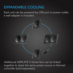 AC Infinity AIRPLATE S2, Quiet Cooling Blower Fan System 6" with Speed Control, for Home Theater AV Cabinets