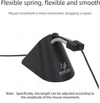 Gaming Mouse Bungee, Mouse Cord Holder and Cable Management Device (Primium Version 360g, Black)