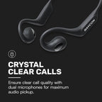 Raycon Open Headphones – Lightweight Wireless Over-Ear Design with Immersive Sound Quality, Long Battery Life, and Comfortable Fit for All-Day Wear - (Black)