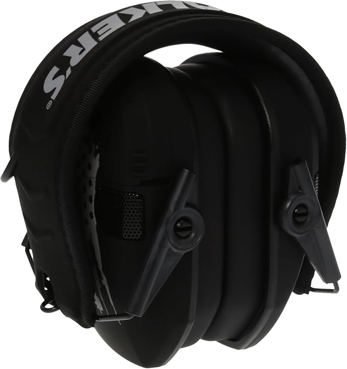 Walker's Razor Slim Ultra Low Profile Compact Design Adjustable Range Shooting Hunting Hearing Protection Electronic Earmuffs