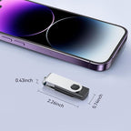 JUANWE 64GB USB Flash Drives 5 Packs, USB 2.0Thumb Drives Foldable 360°Swivel Memory USB Stick with Lanyard Hole, Jump Drive Pen Drive Zip Drive Portable Flashdrive for PC, Mutipack Black