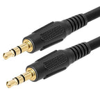 Cmple 3.5mm Aux Male to Male Stereo Audio Cable Auxiliary Headphones Cord MP3 PC - 50 Feet, Black