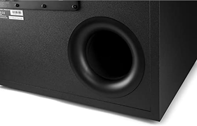 Polk Monitor XT12 Powered Sub - 12" Dynamic Balanced Woofer & 100W Class A/B Amplifier, Low-Resonance MDF Cabinet & Removable Grille, Dolby Atmos & DTS:X Compatible, Midnight Black