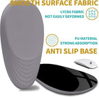 Hokafenle Ergonomic Mouse Pad Wrist Support with Stepped-Wedge Design, Wrist Rest Pain Relief Mousepad Filled with Memory Foam, Carpal Tunnel Mousepad for Wireless Mouse(12x8 inch, Light Purple Grey)