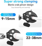 Duall Ball Clamp Mount for Stick Pole Mounting on Bike Bicycle Motorcycle Handlebar Tube Holder Accessories Compatible with GoPro 13 12 11 10 9 8 Insta360 X3 X4 X5 Ace Pro DJI Osmo Nano DJI Action 5/4