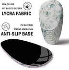 Ergonomic Mouse Pad with Wrist Rest Support,Mousepad Relief Carpal Tunnel Pain, Entire Memory Foam Mouse Pad with Non-Slip PU Base, Wireless Mouse Pad,Beautiful Leaf