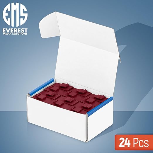 Everest Cat6 RJ45 Keystone Coupler (24-Pack) in Red - RJ45 Coupler - Cat 6 Couplers - Female to Female Cat6 Keystone Jacks - Ethernet Couplers - Ethernet Cable Extender
