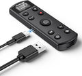 for Sony Camera Rechargeable Shutter Release, AODELAN Wireless Remote Control Zoom Focus Record Compatible with Sony ZV-E10,ZV-1F,ZV-1,A6400,A6700,A7C,A7III,A9,A9 II,DSC-RX0 II,Replace RMT-P1BT(Black)