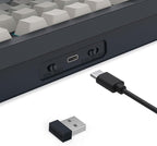 Redragon K729 PRO 80% Wireless Gasket RGB Gaming Keyboard, 3-Mode TKL Mechanical Keyboard w/Knob Control, Gradient PBT Keycaps, Hot-Swap South-Facing Socket & 5-Layer Dampener, Custom Silent Switch