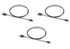 Amazon Basics 3-Pack USB-A to Micro USB Charging Cable, 480Mbps Transfer Speed with Gold-Plated Plugs, USB 2.0, 3 Foot, Black