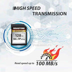 [5-Yrs Free Data Recovery] GIGASTONE 128GB SD Card 10-Pack, 4K Camera Pro, A1 V30 SDXC Memory Card 4K UHD Video Compatible with Canon Digital Camera, with 10 Mini Cases