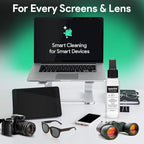 Sparkle Anti-Reflective Lens Cleaner Spray kit | (2) 2oz Glasses Cleaner Spray + (2) Microfiber Cloth for Eyeglasses, Sunglasses, Lenses, Screens and Camera Cleaning Kit (4 Piece Set)