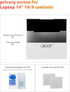acer 2-Pack Laptop Privacy Screen - for Laptop 14 Inch 16:9, Magnetic & Removable Privacy Filter Shield, Anti-Glare Screen Protector, Dual-Sided Monitor Shield, for HP, Dell and Other Major Brands