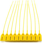 Leadseals(R) 1000 Plastic Tamper Seals, Zip Ties for Fire Extinguishers Pull Tite Security Tags Numbered Disposable Self-Locking Tie 250mm Length (Yellow)