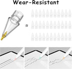 6 Pack Fine Point Replacement Tips Compatible with Apple Pencil 2nd Generation, Apple Pencil 1st Generation & Apple Pencil USB-C Colorful Nibs (Original/Pink/Green/Yellow)