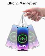 ZBF Magnetic Charging Cable 3A Fast Charging (4-Pack, 3.3/3.3/6.6/6.6 ft) 3 in 1 Magnetic Phone Charger, 480Mbps Data Transfer, USB A to Type C Charger Cable USB-C/Iproduct Micro USB Device - Silver