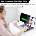16 Inch 16:10 Laptop Privacy Screen Filter, Anti Blue Light Glare & Anti Scratch Computer Privacy Shield for 16" with 1920x1200 Aspect Ratio Laptop