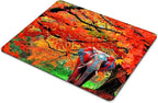 Square Mouse Pad Natural Trees and Elephants-1,Gaming Mouse Pads for Desk,Soft Computer Waterproof Non-Slip Mouse Mat