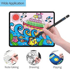 Stylus Pen for Touchscreen, DOGAIN iPad Pencil 1.5mm Fine Point Rechargeable, Tablet Pen for Drawing/Writing/Playing, Stylus Pen for iPad/iPad Air/Mini/Pro/Android/iPhone and Most Device(Black)