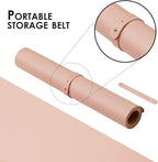 Cork Desk Mat - Dual-Sided Desk Pad for Office and Home - Desk Organization and Accessories - Ideal for Large Mouse Pad and Desk Mats on Top of Desks(Pink,31.5"x 15.7")