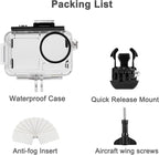 OKFUN 50M/164FT Waterproof Housing Case Compatible for DJI Osmo Action 5 Pro Action4 Action3 Diving Protection Underwater Dive Cover Protective Shell with Bracket Accessories