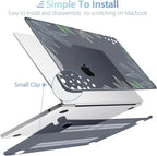 MEEgoodo Case for MacBook Air M4/M3/M2 13.6 inch 2025 2024 2022, Fit Model A3240 A3113 A2681, Compatible with MacBook Air 13 inch, Laptop Hard Shell Case with Keyboard Cover, Drawn Blackboard