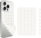 1 Pack Silicone Suction Cup Phone Case Mount Double Sided, Phone Accessories Hands-Free Strong Grip Holder for Selfies and Videos, Silicon Phone Stand Sticky for iPhone and Android White