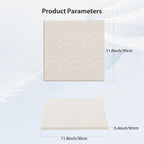 12 Pack Acoustic Panels Self Adhesive Sound Proof Foam, High Density Sound Acoustic Panel, 12X12X0.4 Inch Square Panels in Home, Office, Reccording Room, Studio,and more(Beige)