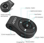 APEKX Clip Bluetooth Audio Adapter for Headphones, Headset, Speaker, Wireless Receiver with MIC for Hands-Released Call and Music