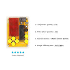 Soldering Practice Kit DIY 5 Retro Classic Games Plug-in Circuit Kit Learn Soldering Kit for Beginners