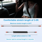 USB C to USB C Cable 6ft, 2Pack Coiled USBC Charger Cable for Car, Type C Fast Charging Compatible with iPhone 16/15/Plus/Pro/Pro Max/MacBook Pro 2020/iPad Pro 2020/iPad Air 4/Samsung Galaxy S23-Red