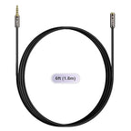 J&D 3.5mm TRRS Cable, 1/8 Inch 4 Pole TRRS Jack Male to Female Auxiliary Extension Cable for Headphones, Car Stereos, Phones and Speakers, 3 Feet