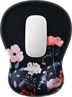 EooCoo Ergonomic Mouse Pad with Gel Wrist Rest Support Middle Concave Design, Relieve Wrist Pain Mousepad, Non-Slip Base for Laptop, Computer, Office Desk Accessories, Carpal Tunnel Syndrome